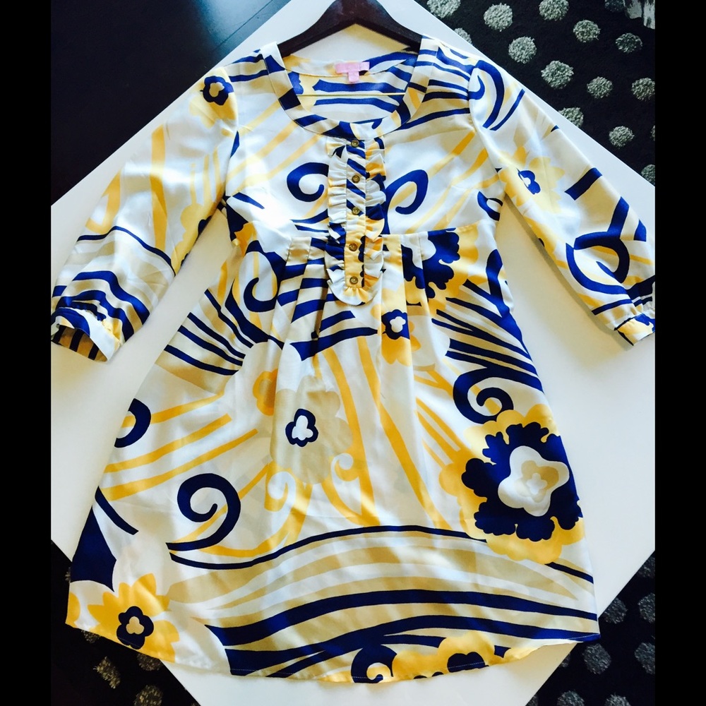 New! Lilly Pulitzer multi color dress with pockets