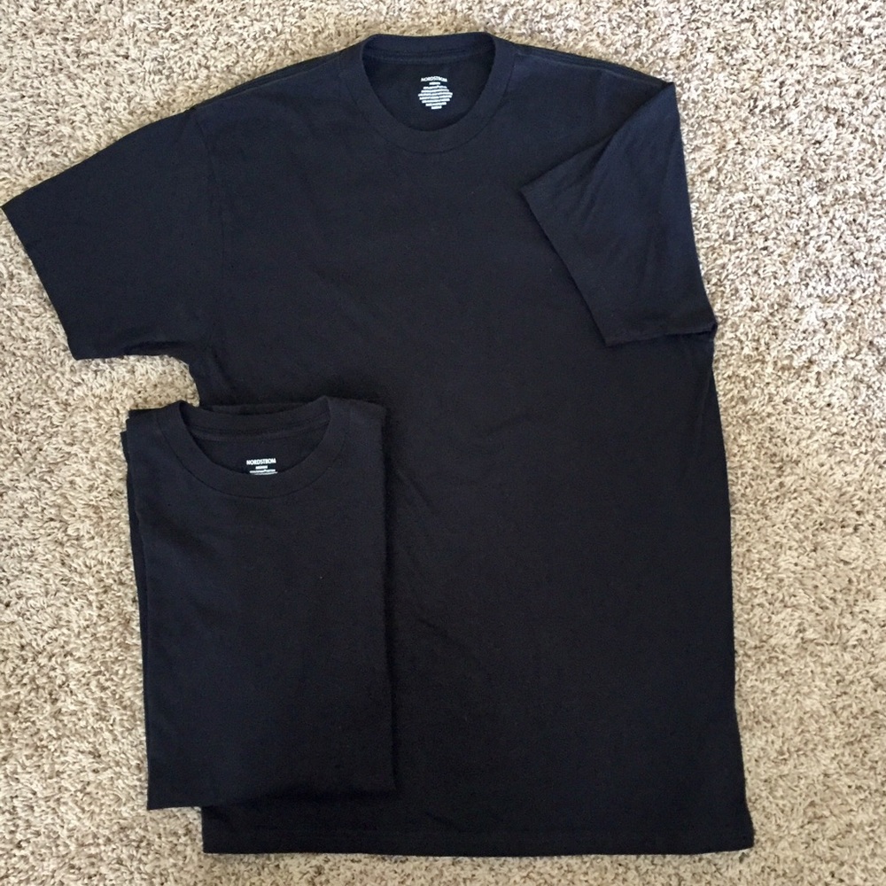 Nordstrom crew necks (both)