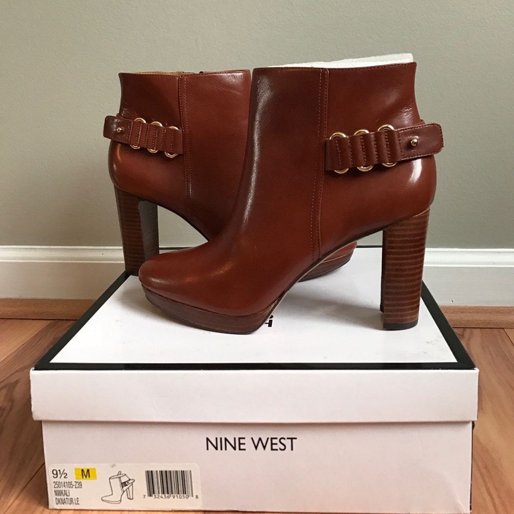 Cognac Booties