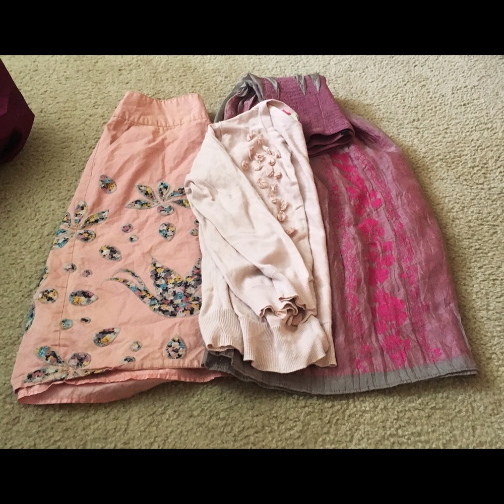Skirt, dress and cardigan bundle