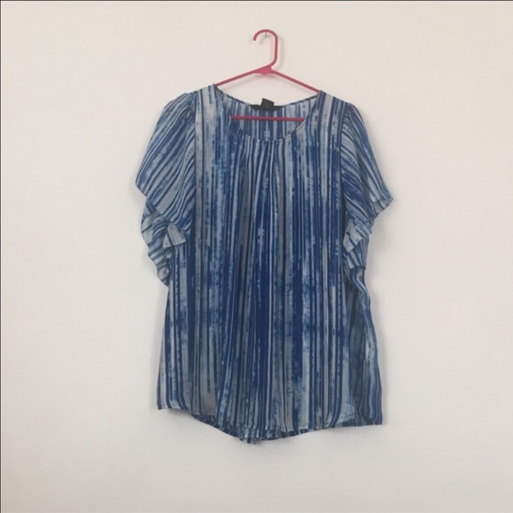 Calvin Klein Blue/white  top size xl