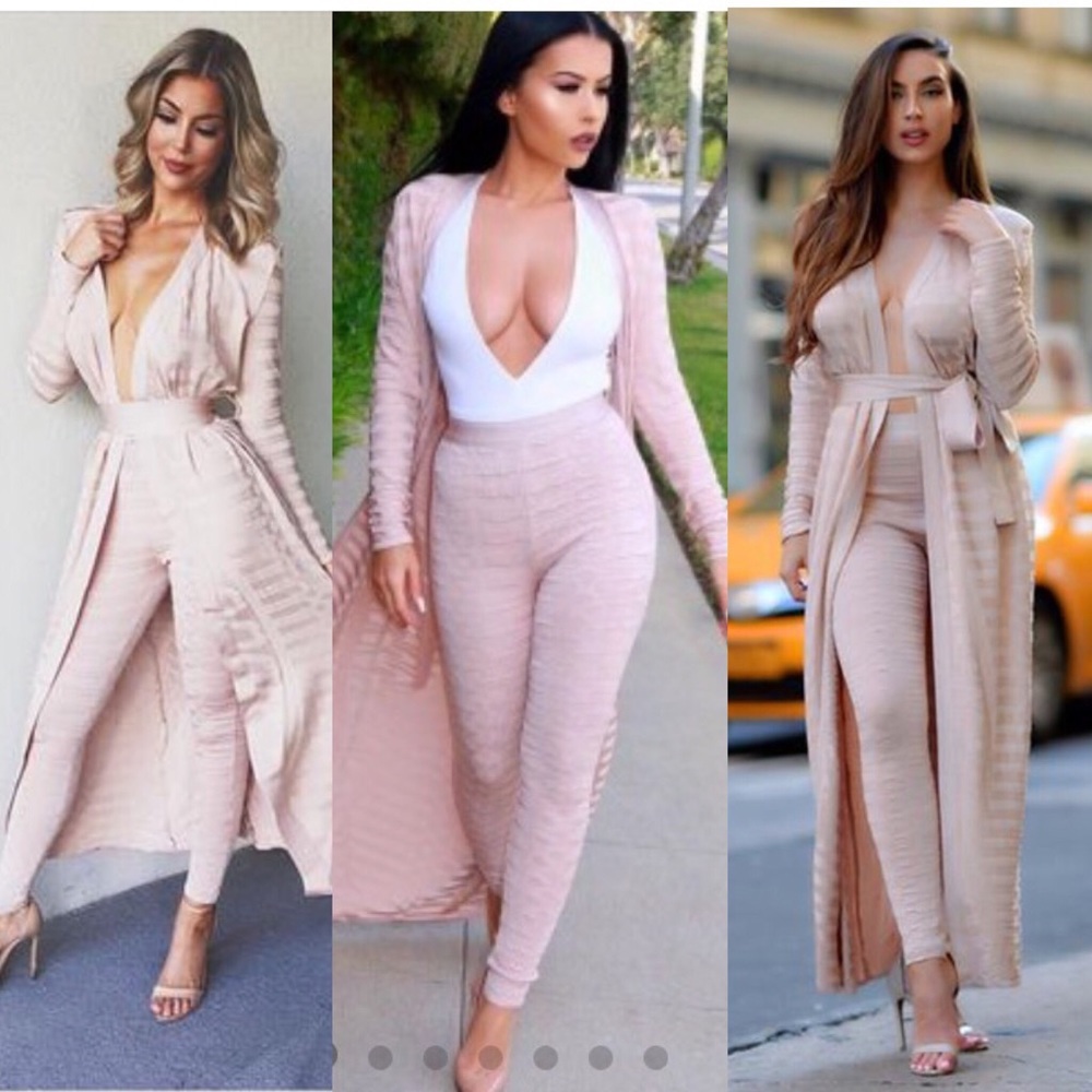 Nude Poncho and Leggings as seen on Celebrities