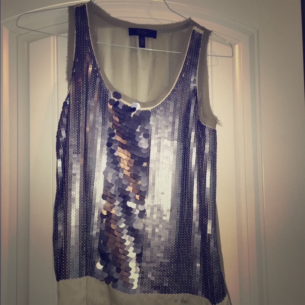 Jessica Simpson Silver Tank