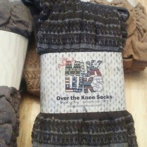 Muk Luk Over the Knee Socks NWT set of 5