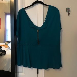 Teal urban outfitters tunic shirt