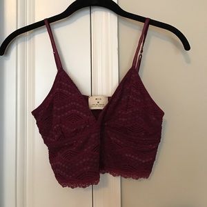 Lace crop top urban outfitters