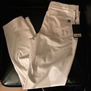 Men's 32x31 White Slim Footjoy Performance Pants