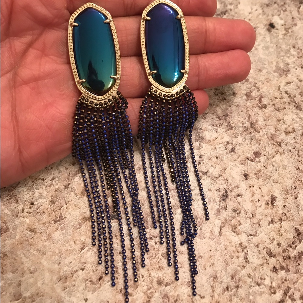 Kendra Scott Amy Iridescent tassel earrings