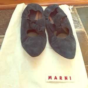 Marni suede flats