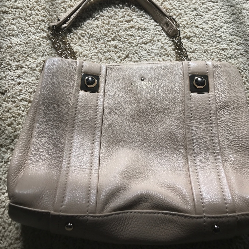 NWOT Kate Spade Nude leather bag!