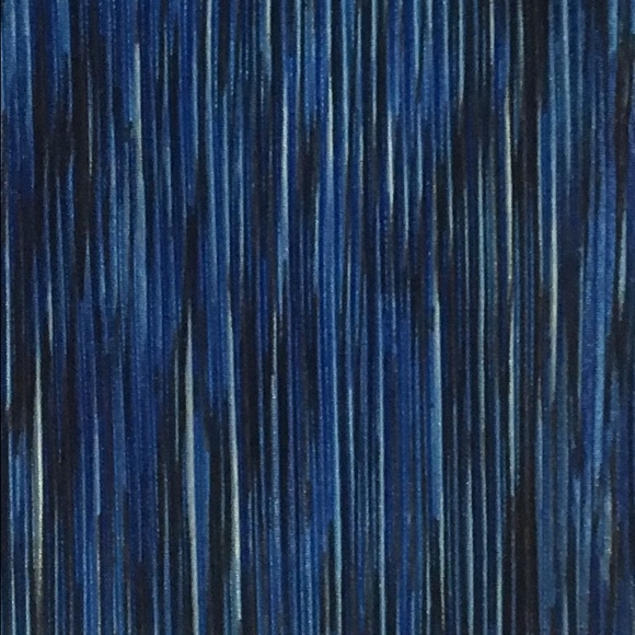 Blue cold shoulder pleated belted holiday dress - Picture 4 of 5