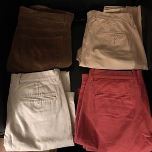 4 Men's J Crew Pants all 32x32