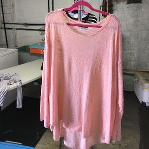 Thin pink sweater