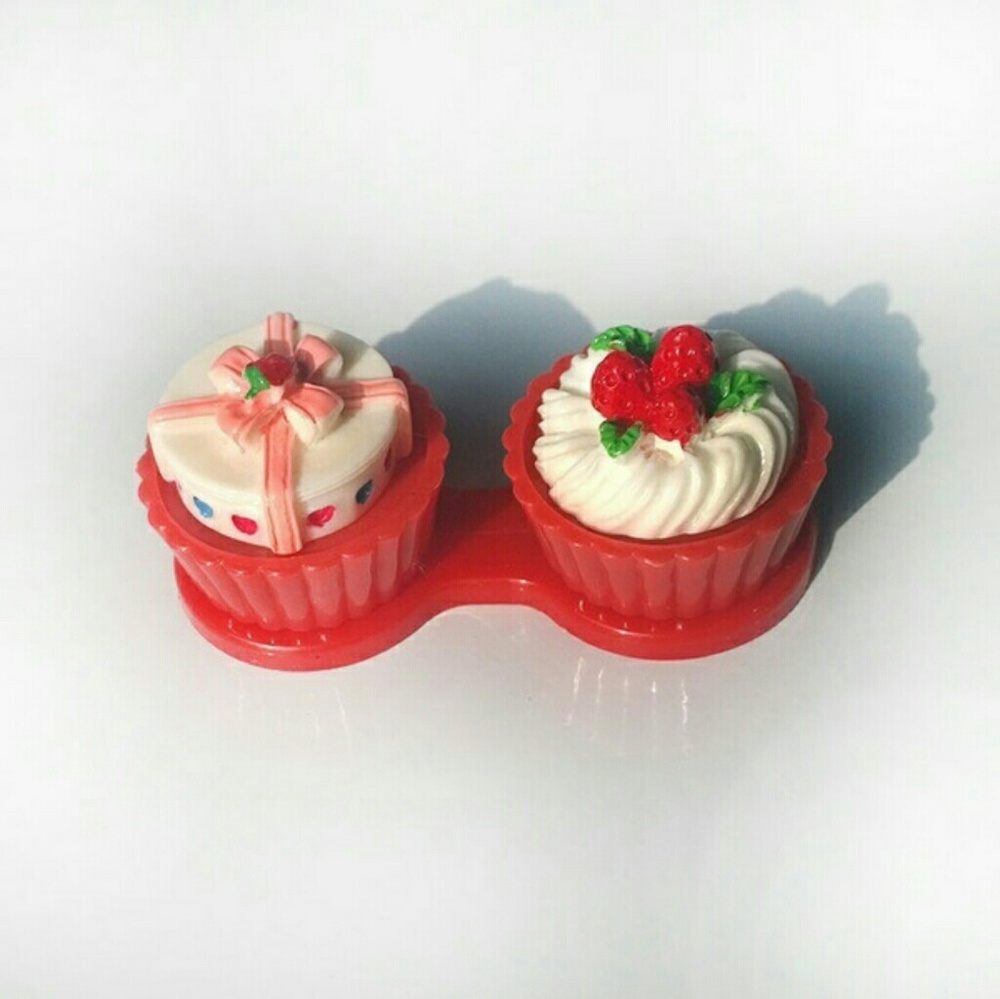 Cute Cake Cream Contact Lens Case 💕