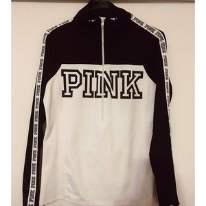 Black and white Victoria's Secret gym long sleeve
