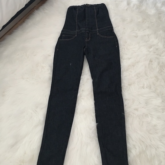 Strapless jeans jumpsuit. New without tags. - Picture 2 of 4