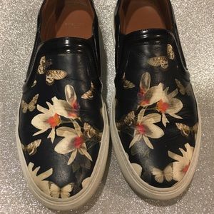 Used givenchy floral butterfly slip-on sneaker