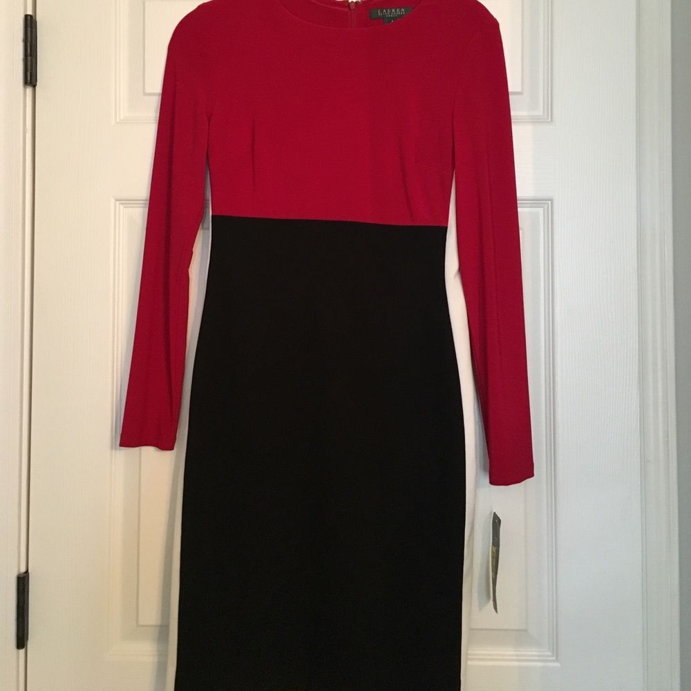 Lauren Ralph Lauren Red & Black Dress