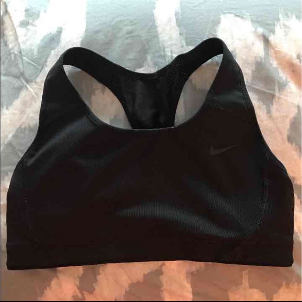 Two Black, Size Small Nike Dri-Fit sports bra's.