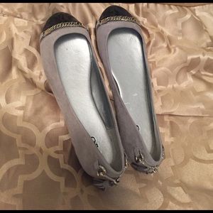 Grey and black flats!