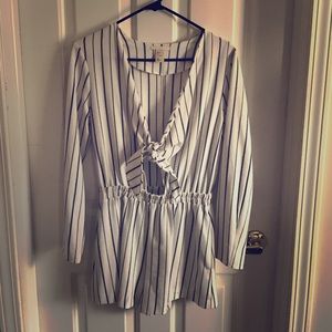 Jumpsuit black & white