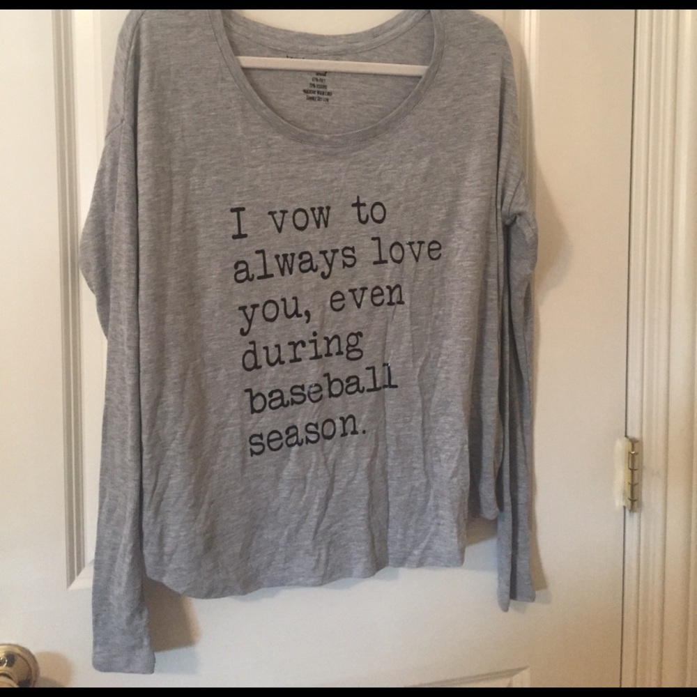 "I vow to love you, even during baseball season."