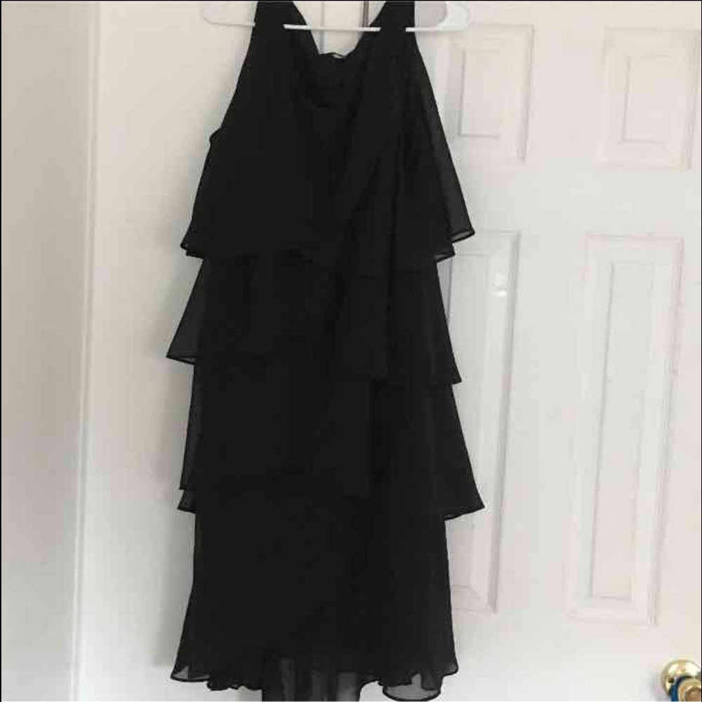 Black dress with ruffles size 20W