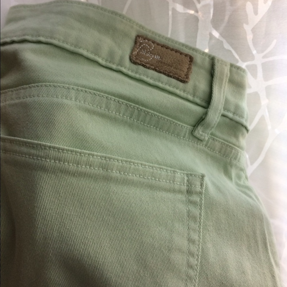 Paige mint skinny jeans