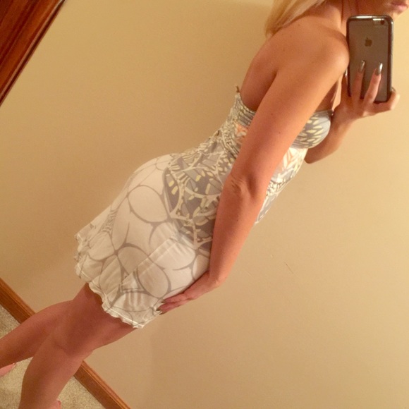 •SALE• Free People Strapless Printed Dress - Picture 2 of 5