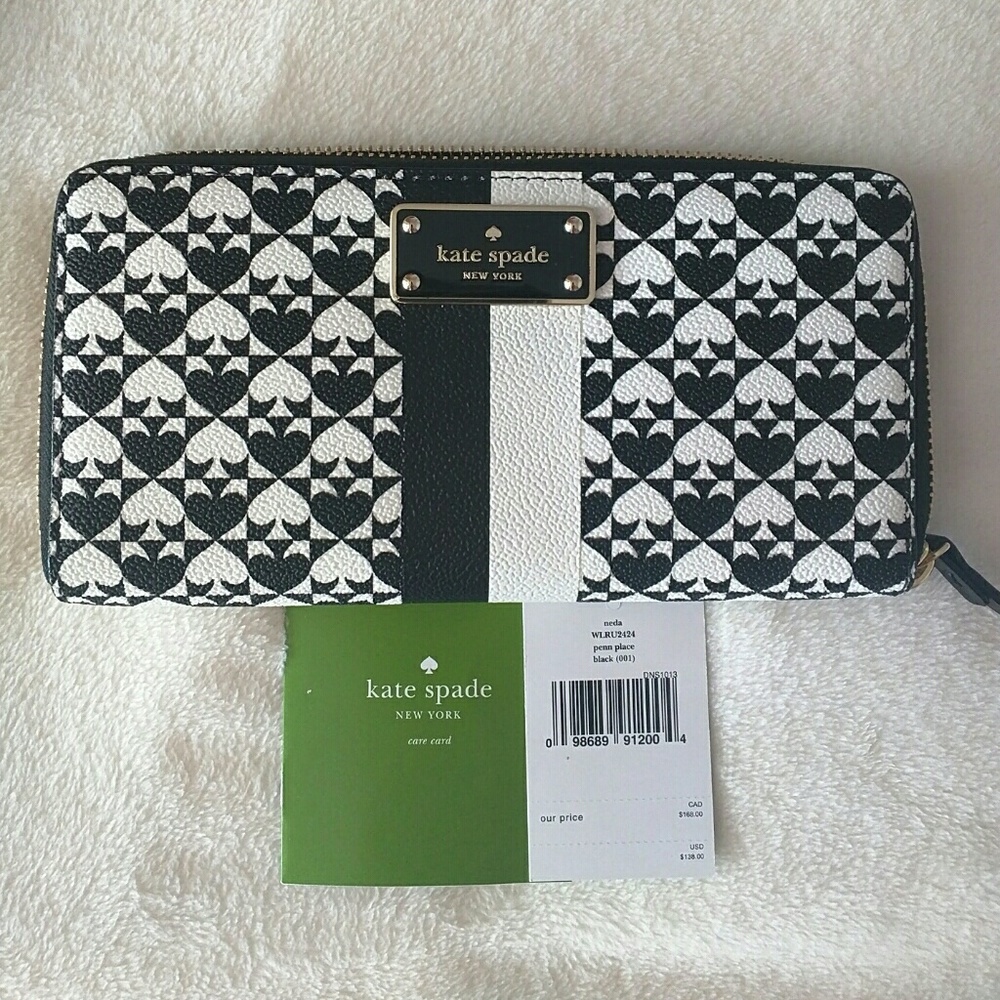 NWT Kate Spade Penn Place Zip Around Wallet