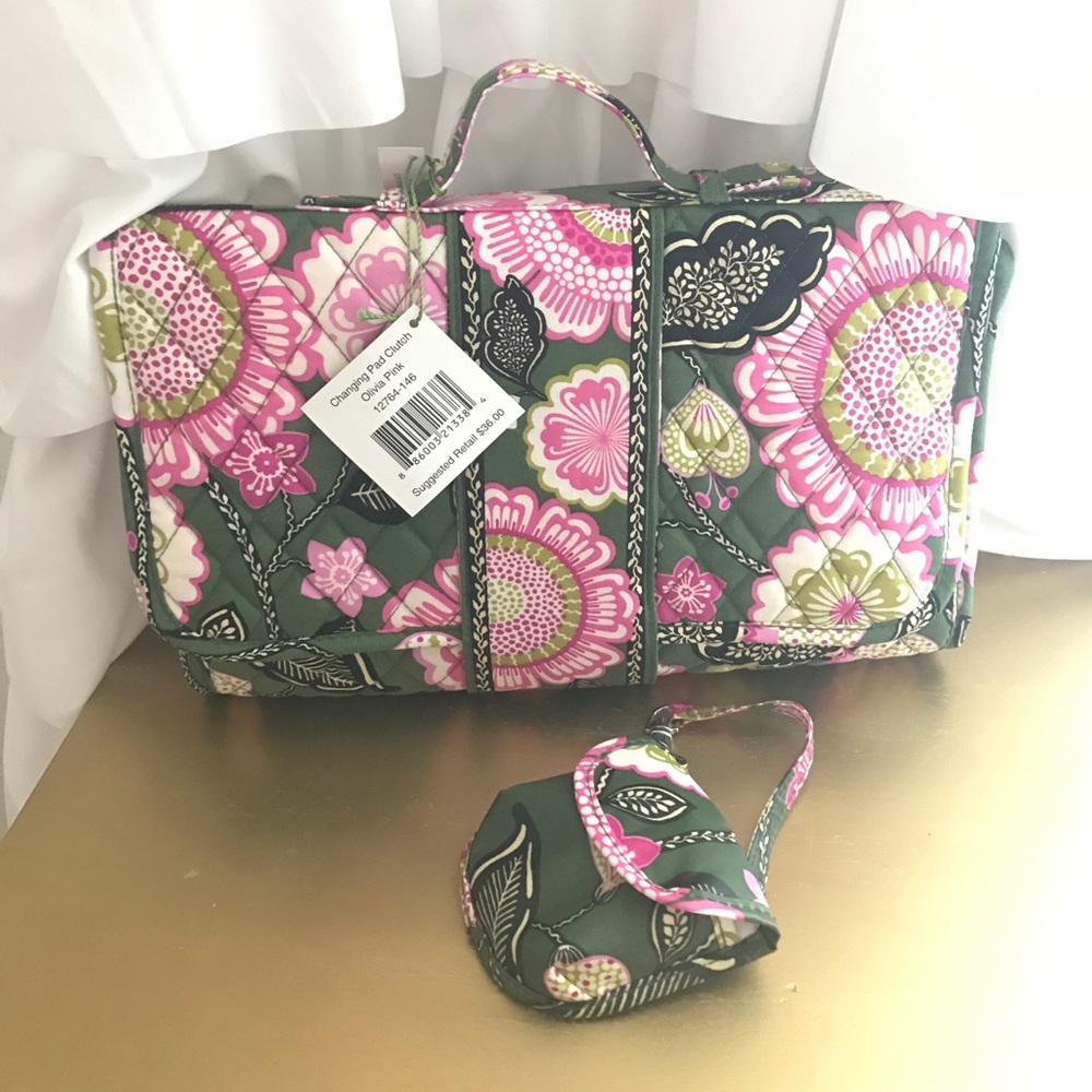 Vera Bradley changing pad clutch and passy holder