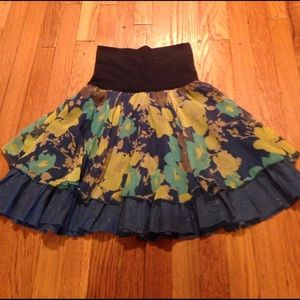 Never worn! Free People floral skirt