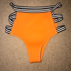 High waisted bikini bottoms