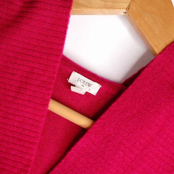 J. Crew Fuchsia Pink Hoodie Sweater Size XS - Picture 3 of 4