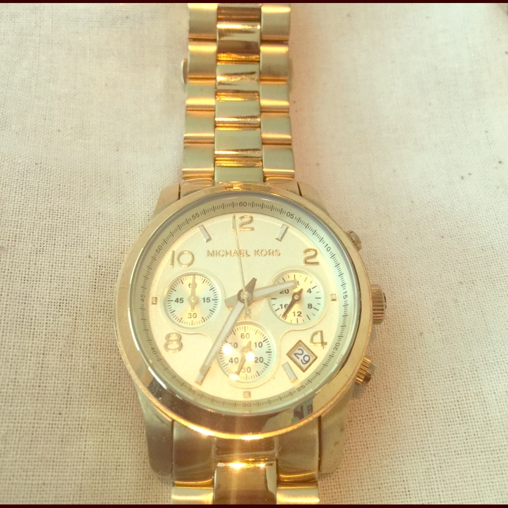 Classic gold Michael Kors watch
