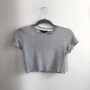 Forever 21 Striped Crop Top