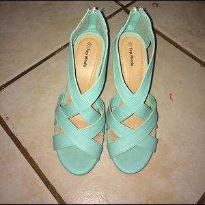 Top Moda Mint Wedges