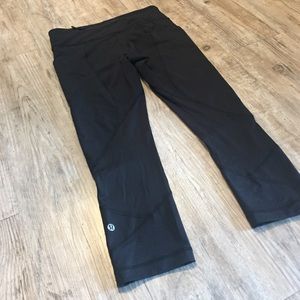 Lululemon crops. Worn once! Mid-rise. One week old