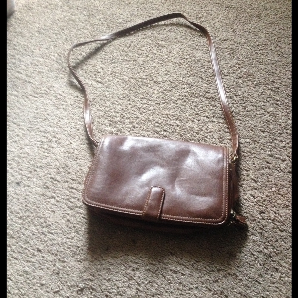 Brown side bag  (Donate after 8/15)