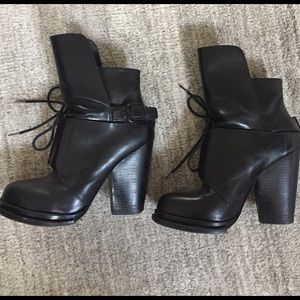 Alexander Wang leather booties, 37.5