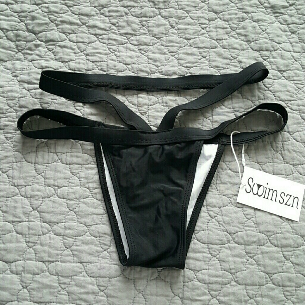 Swim Szn Black Malibu Bikini Bottom