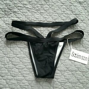 Swim Szn Black Malibu Bikini Bottom