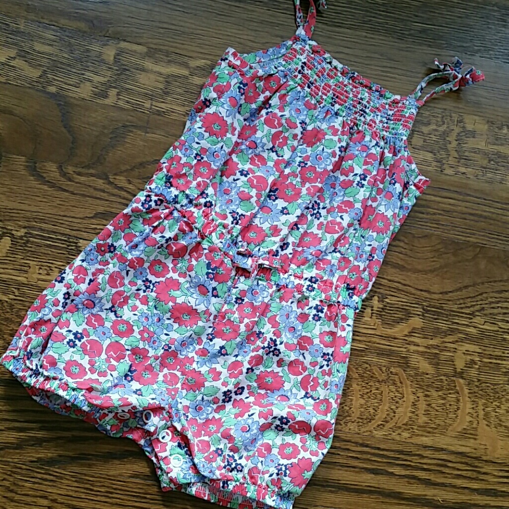 Lightweight floral romper