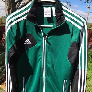 Green and Black Adidas Clima jacket