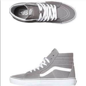 Grey high top vans