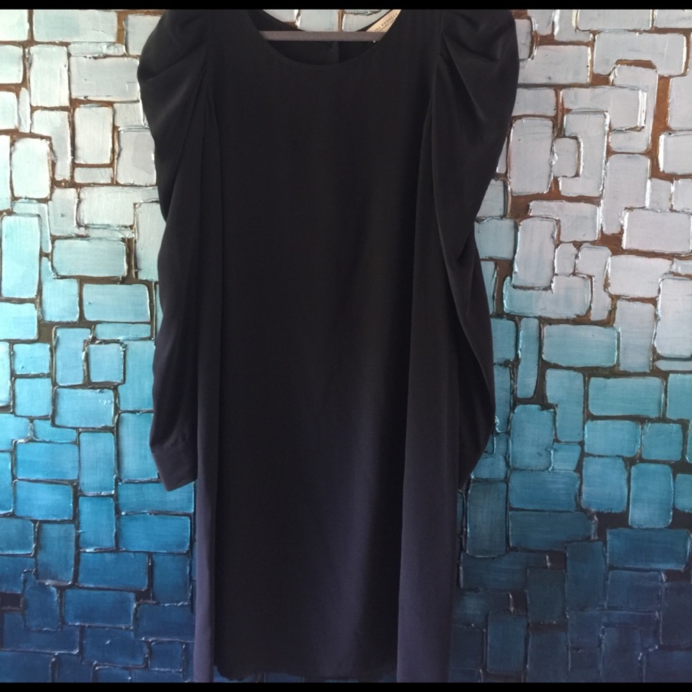 Black dress with long sleeves