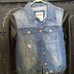 Mudd | Denim/Faux Leather Jacket