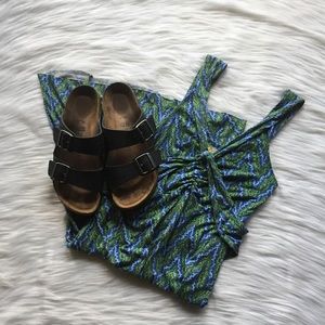 RARE EUC FREE PEOPLE CHEVRON PRINT MINI DRESS