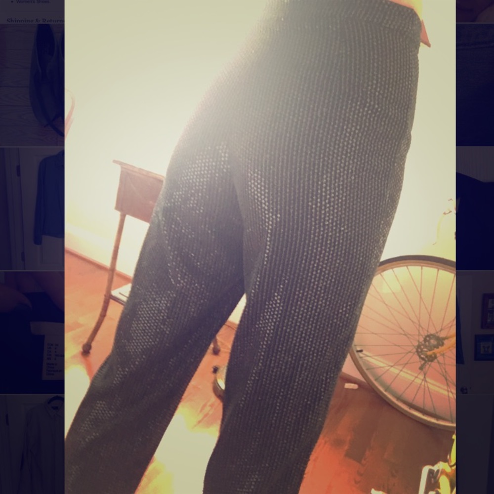 SOLD H&M high waisted sequin crop pants