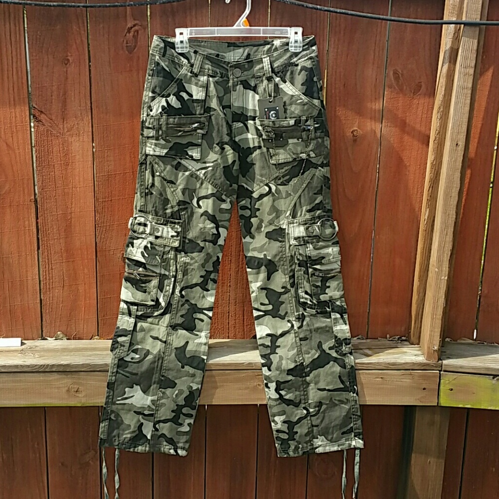 Dark Camo utility pants...BRAND NEW!